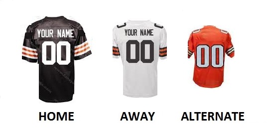 (image for) CLEVELAND Pro Football Number Kit - Click Image to Close